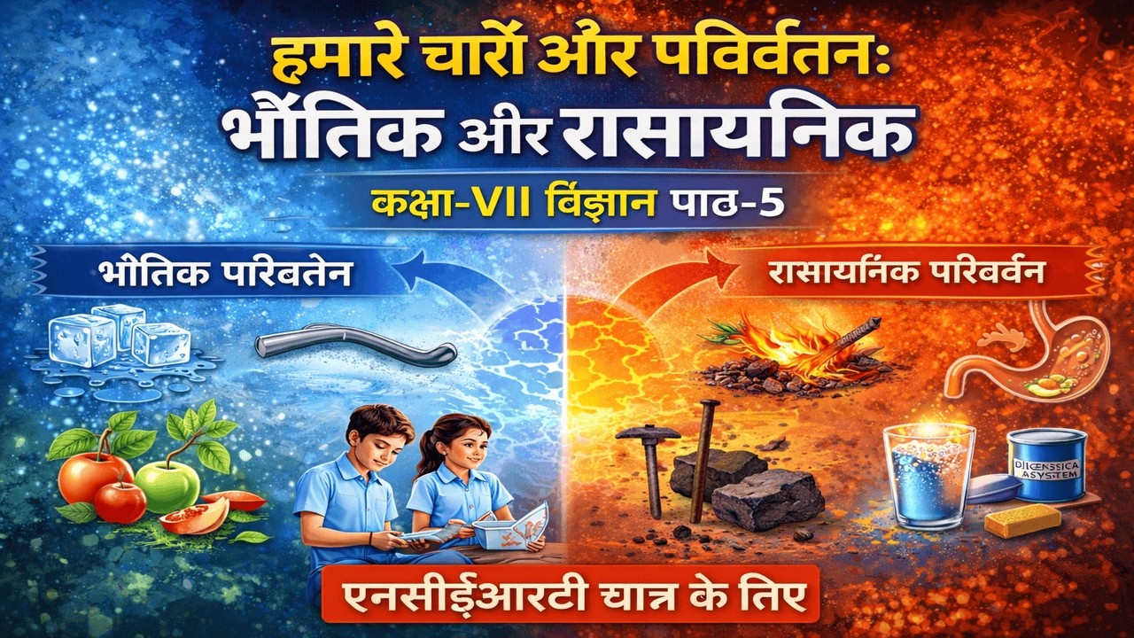NCERT Class 7 Science Chapter 5: Changes Around Us:5 Physical and Chemical | The AI Guide (Hindi)