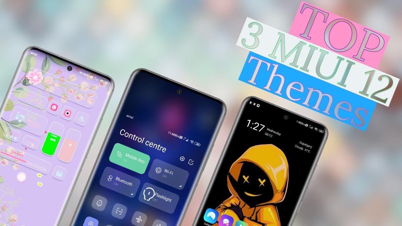 Top 3 Best  MIUI 12 Themes In Theme Store With Awesome Features