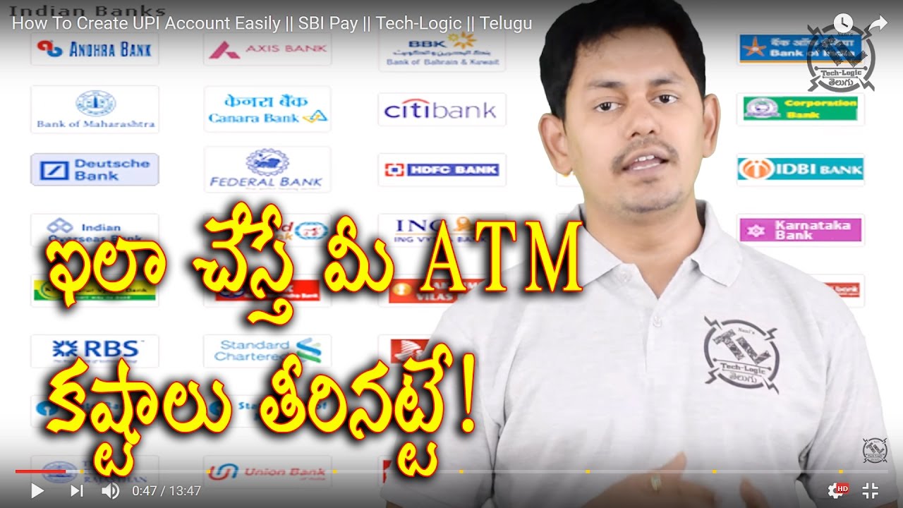 How To Create UPI Account Easily || SBI Pay || Tech-Logic || Telugu