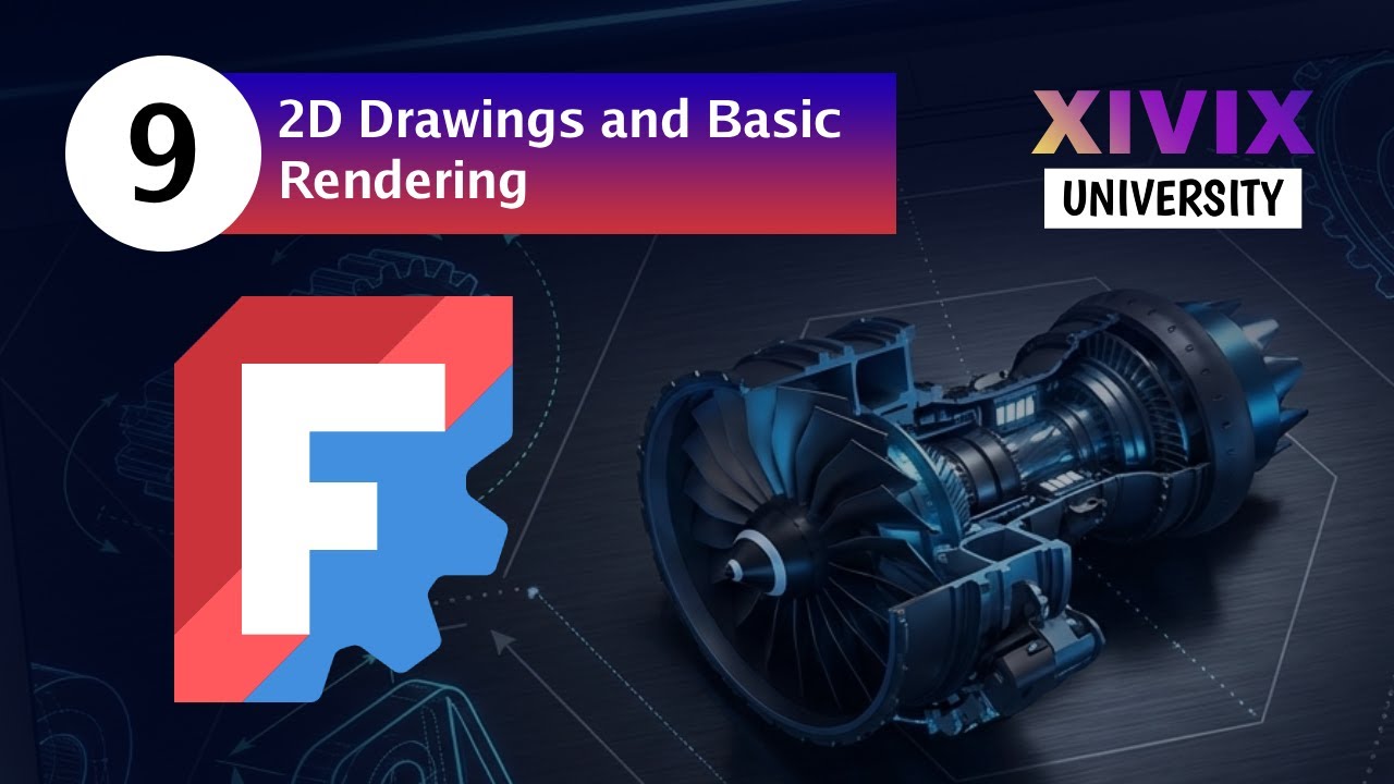 FreeCAD Course #9: 2D Drawings and Basic Rendering