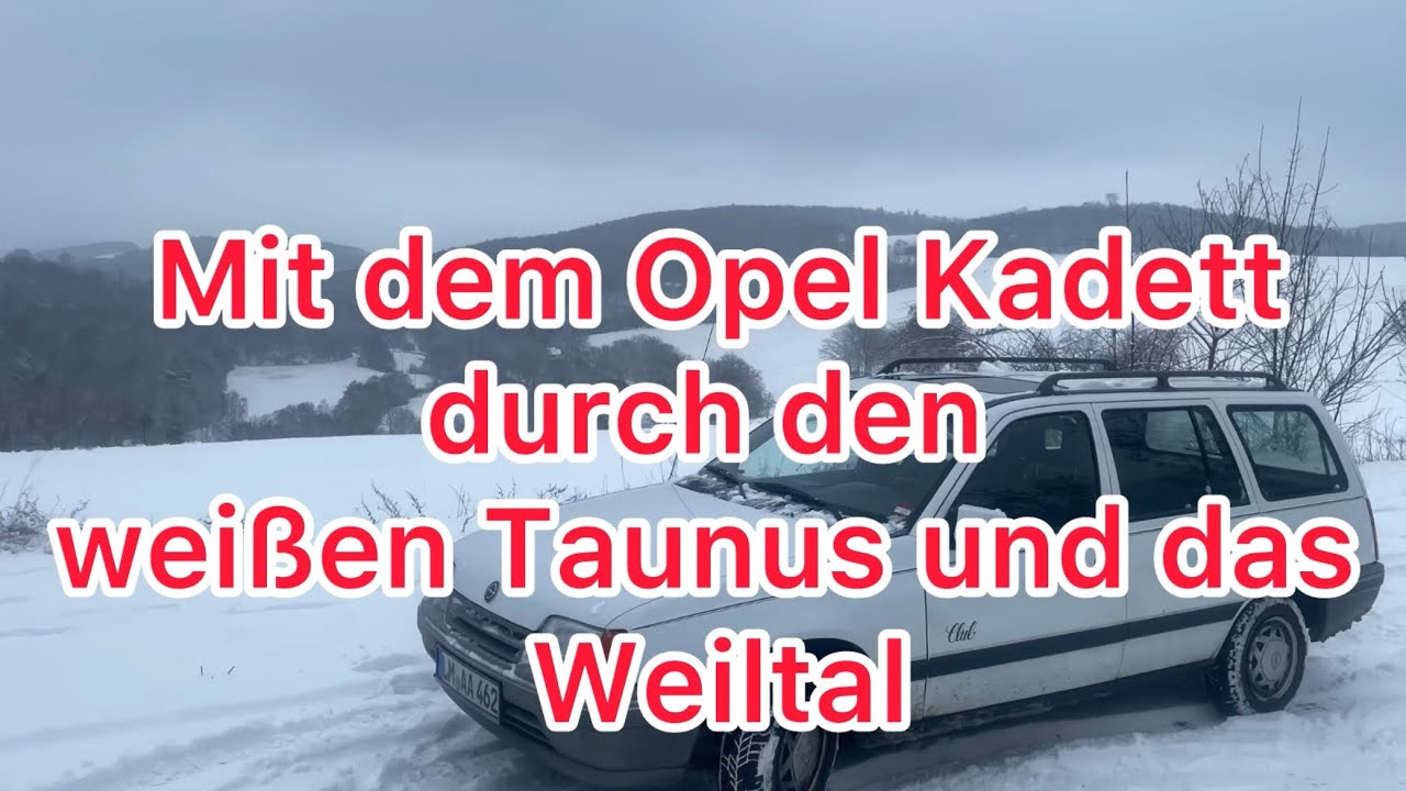 Mit dem Opel Kadett durch den weißen Taunus