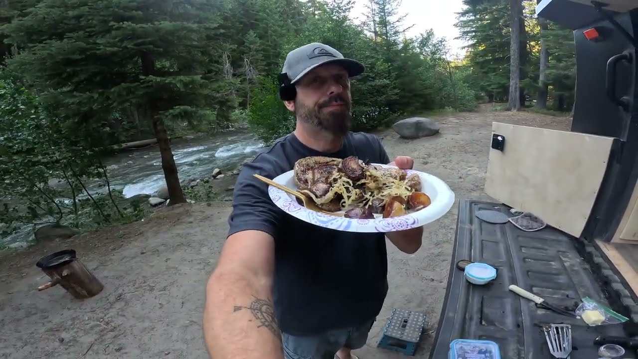 Solo Dispersed Camping In My DIY Truck Camper by a Beautiful River 4K