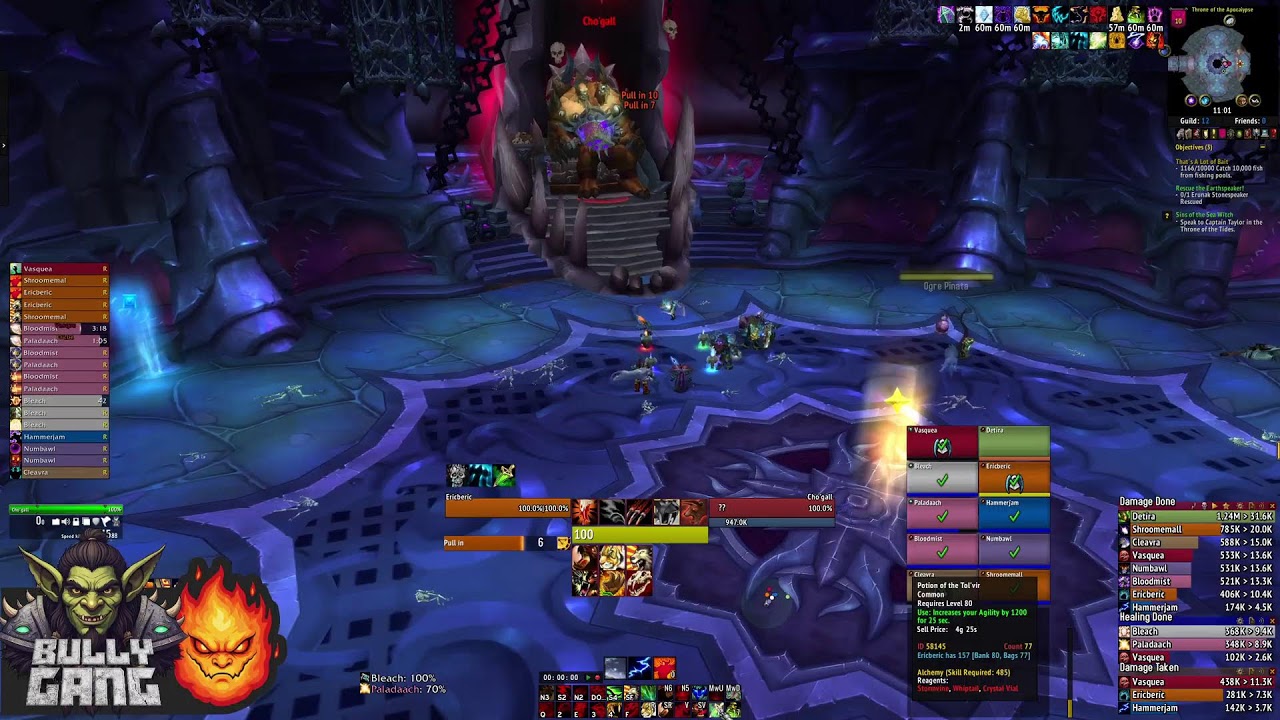 Proudmoore Cataclysm - 2nd HC 10 Raids Day 2 - Feral OT PoV