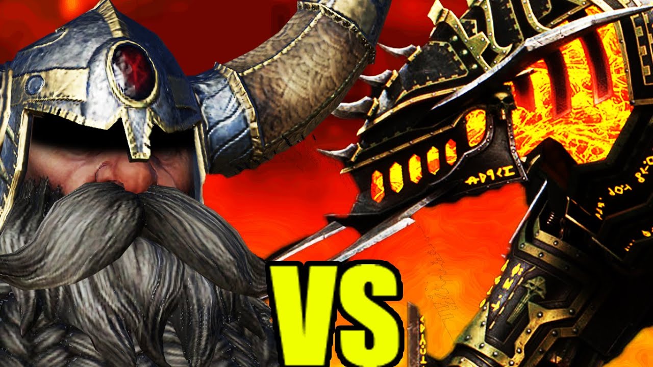 Dwarf's NEWest DLC Unit VS Chaos Dwarf's K'daai Destroyer