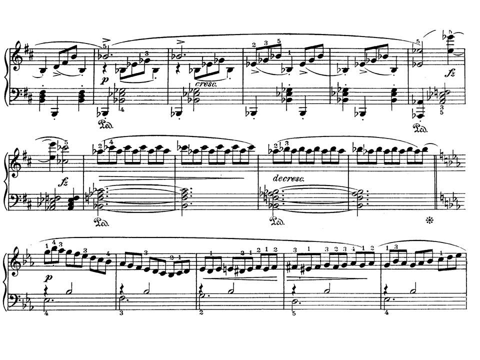 F. Schubert. Impromptu nº 2 Op. 90. Partitura on line.