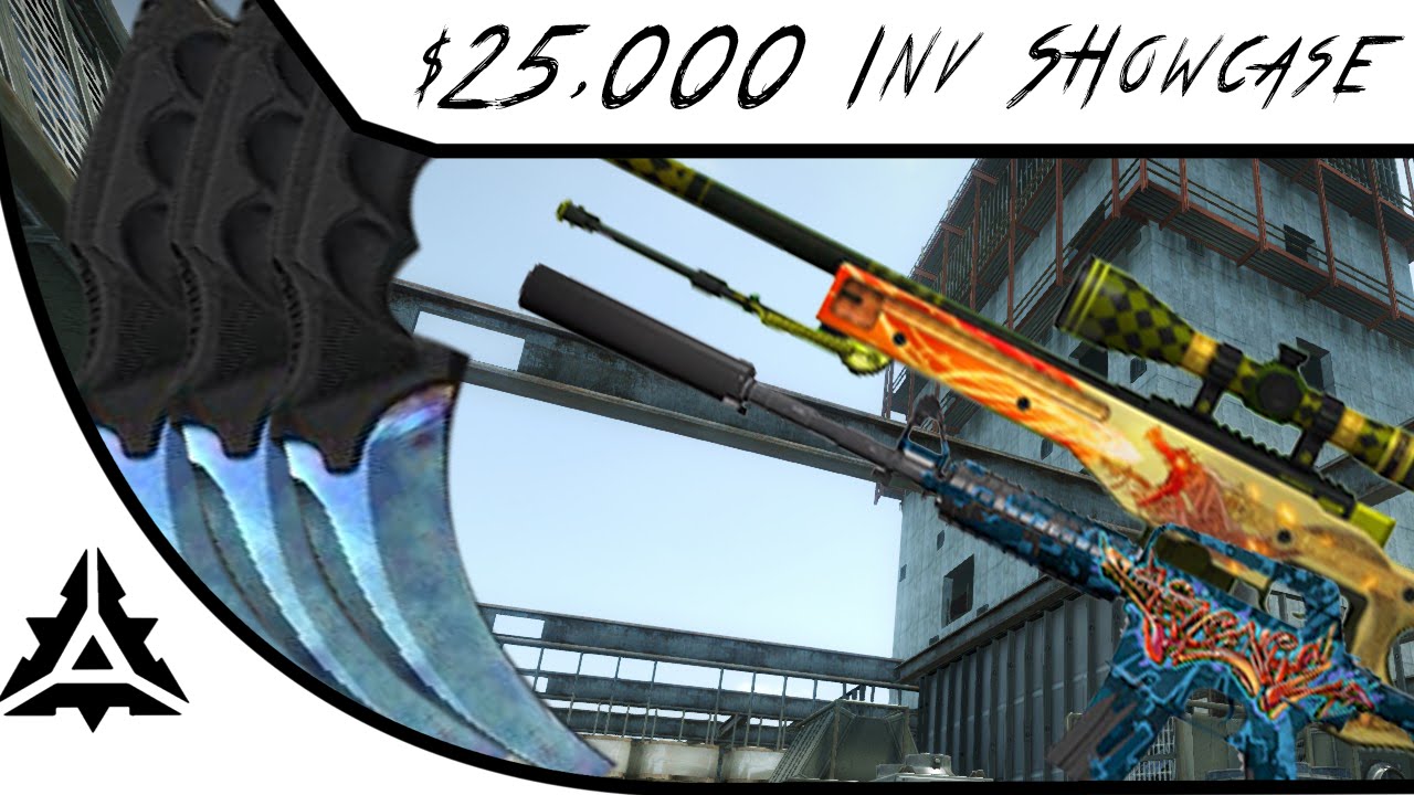 CS GO - $25,000 Inventory Showcase! FOUR Blue Gems, Dragon Lore, & Rare Souvenir Skins! (CS:GO)