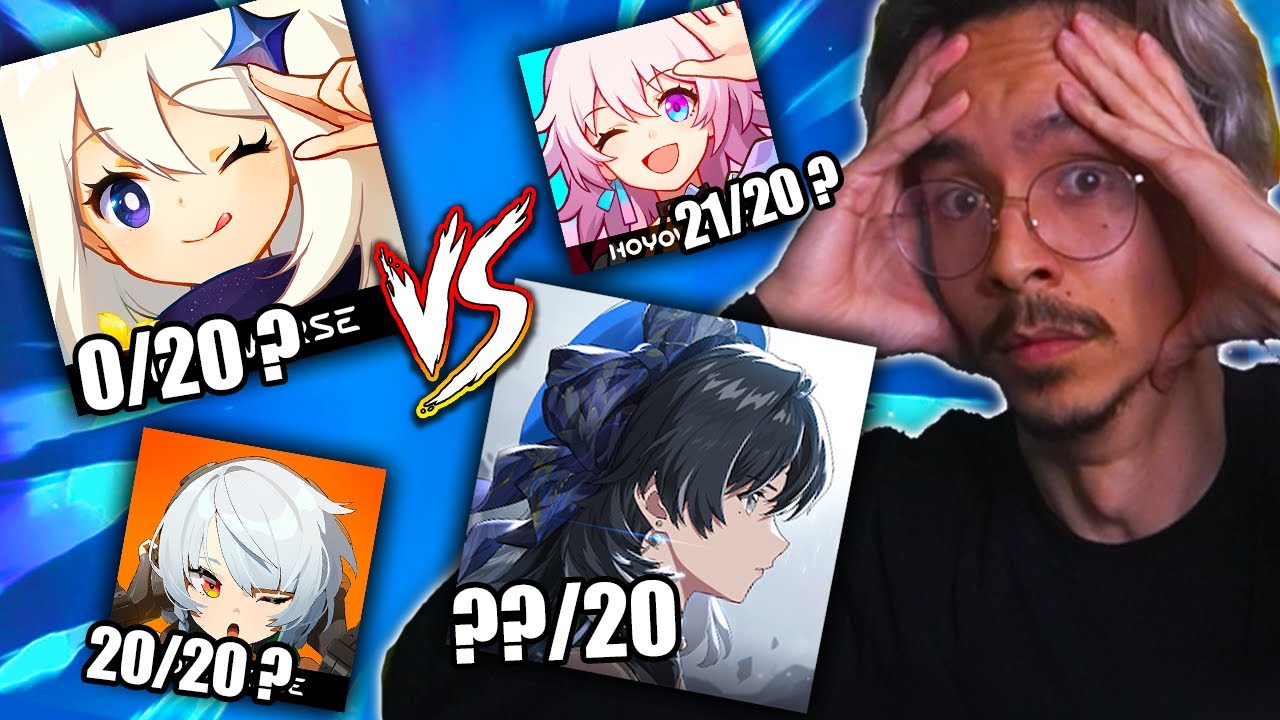Je NOTE mes GACHAS PR&Eacute;F&Eacute;R&Eacute;S pour trouver le MEILLEUR ! Genshin, Wuwa, ZZZ & HSR