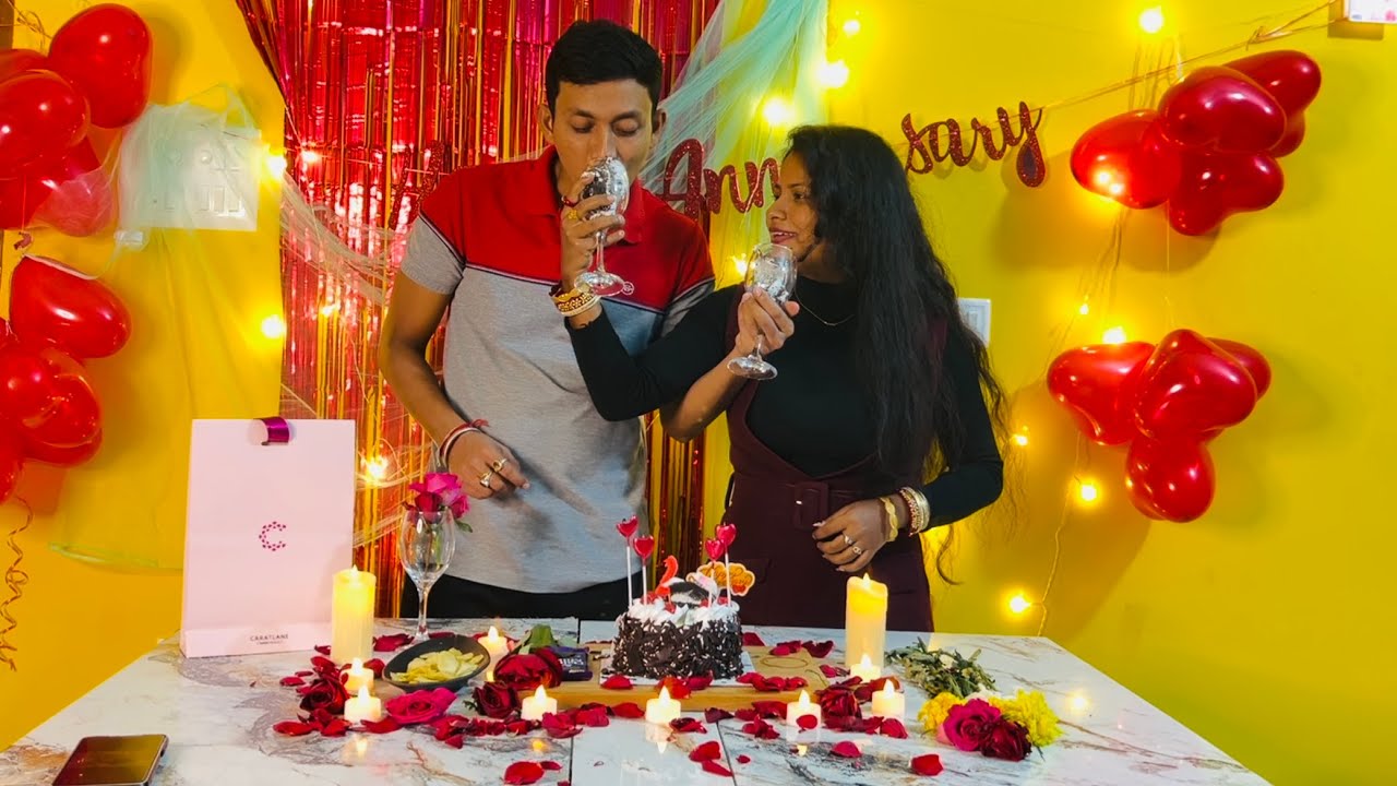 2nd Anniversary Night  Husband Ko Romantic Dream Surprise Diye 😍 