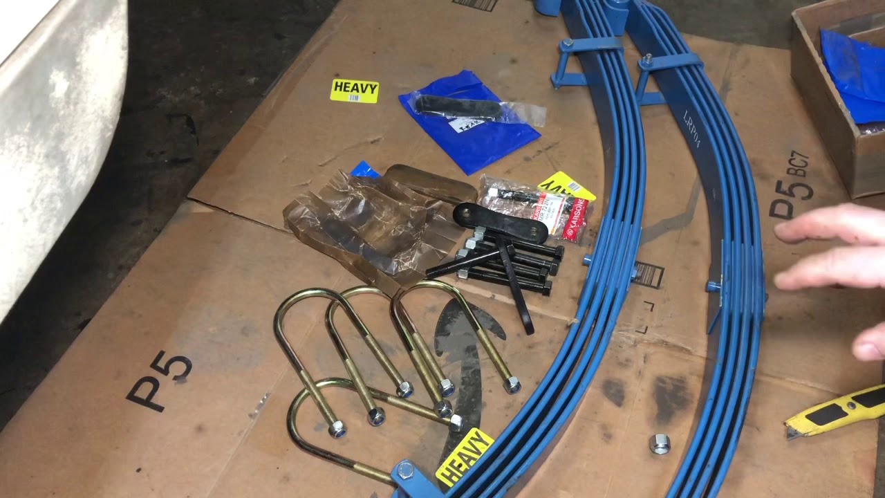 Rear Parabolic Spring Installation Drive Flange Axle Land Rover Series 2A restoration 2.25L Part 18
