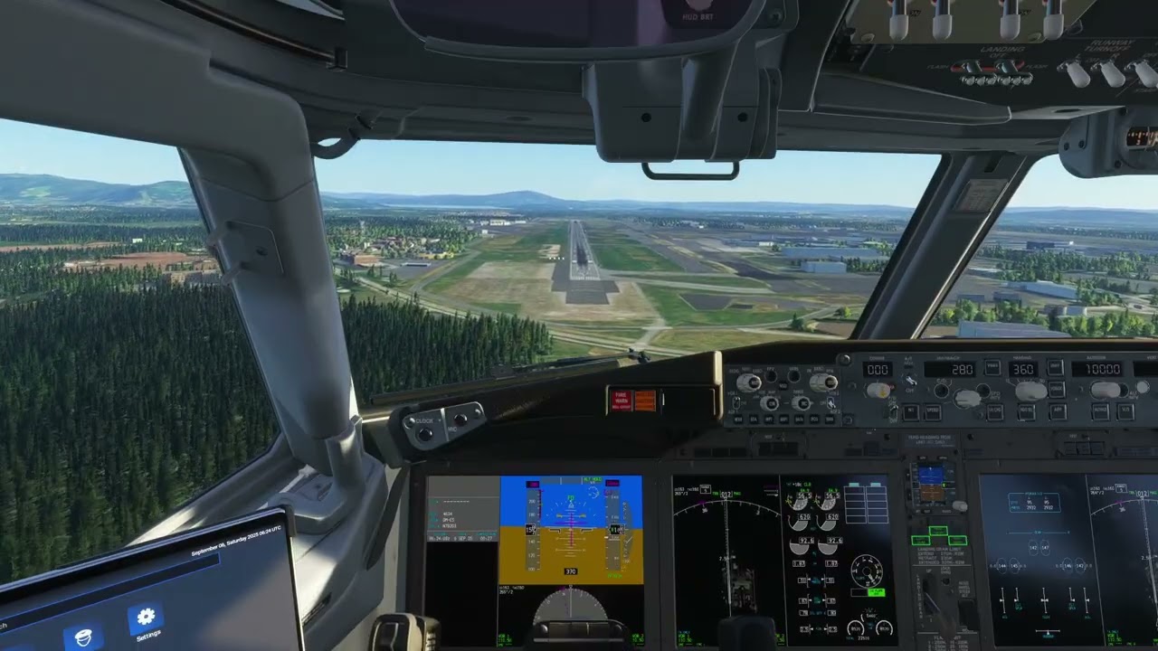 Epic Boeing 737 Landing Gardermoen | Cockpit View 4K