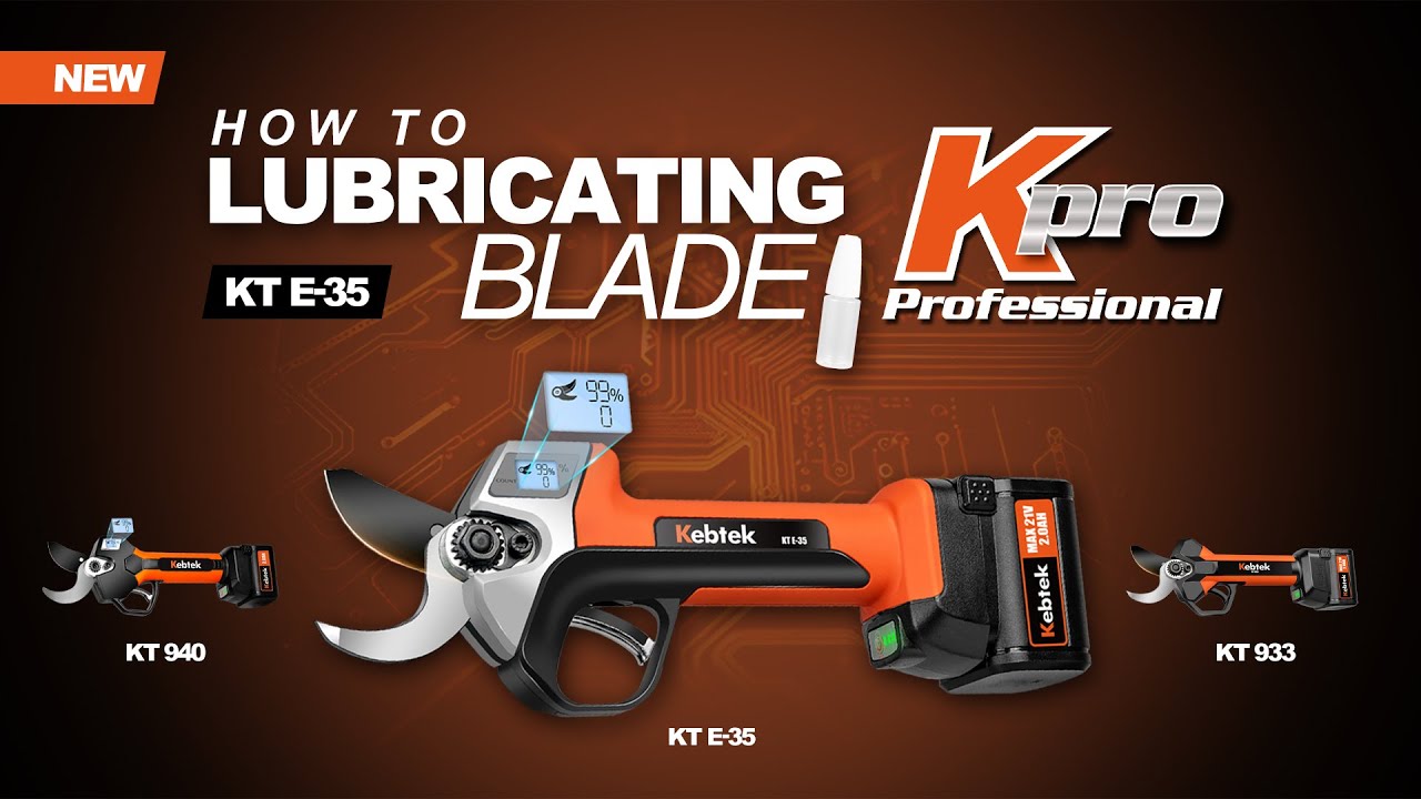 How to Lubricating Oil- Kebtek 35MM Electrci Pruner KTE-35#pruning #kebtek