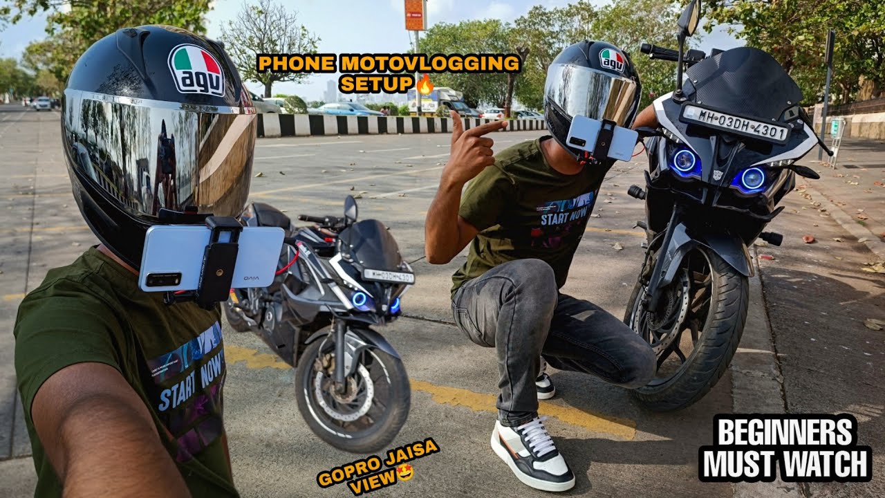 Cheapest Moto vlogging Setup is here🤩|Mobile Motovlogging Setup🔥|RIDERS & BROTHERS 05
