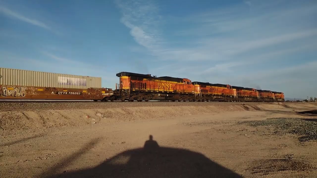 EB BNSF Z Train At Daggett CA! #bigbossrailfanner