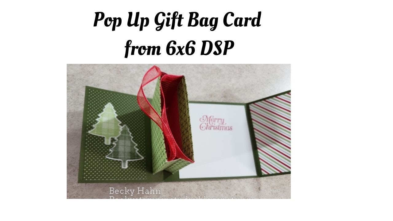 Pop Gift Bag Card from 6x6 DSP