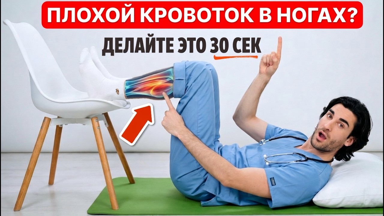Единственные 4 упражнения, которые нужны для улучшения кровообращения в ногах
