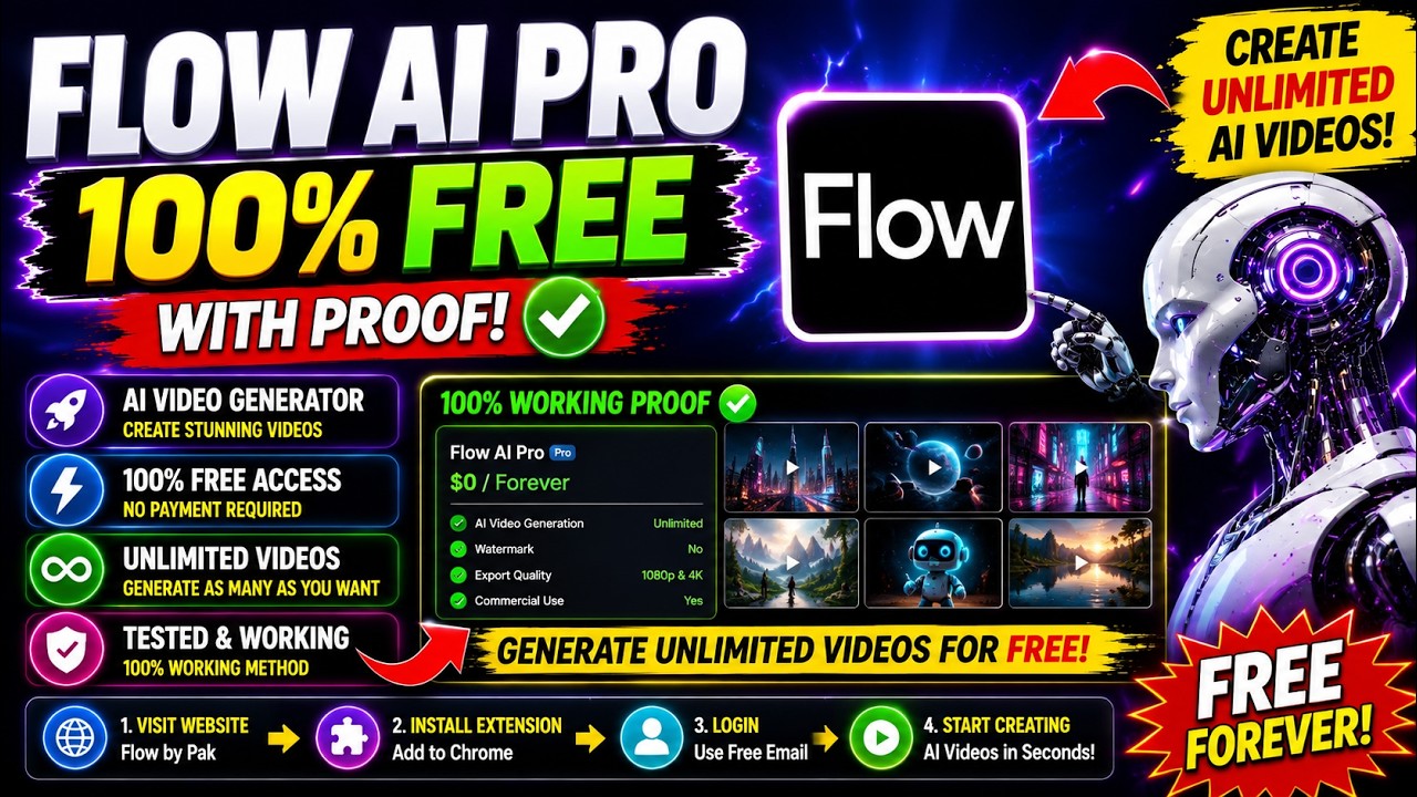 Google Flow Unlimited Credits | create unlimited videos with Flow AI for FREE | Tutorial