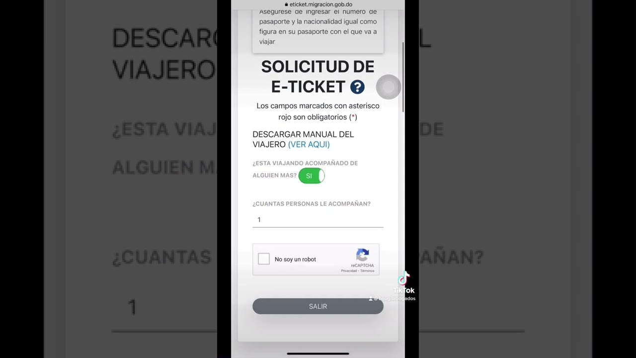 Como agregar varios aplicantes para solicitar el eTicket en una sola sesi&oacute;n