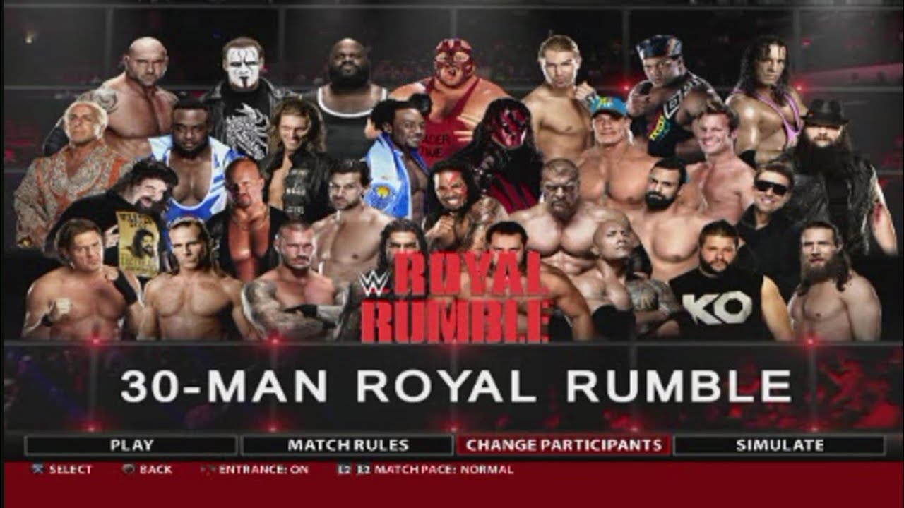 Wwe Royal Rumble:30 Mean Royal Rumble Match Part 1