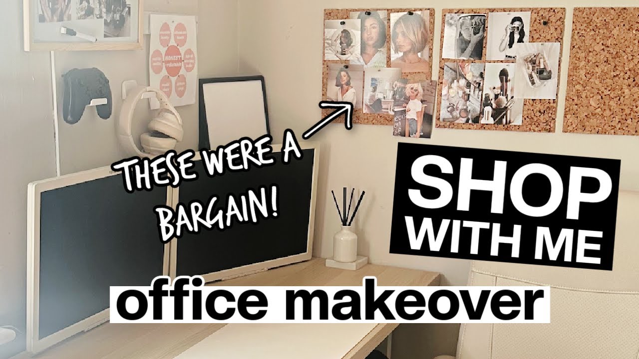 OFFICE MAKEOVER + Shop with me at IKEA and The Range for my WFH office