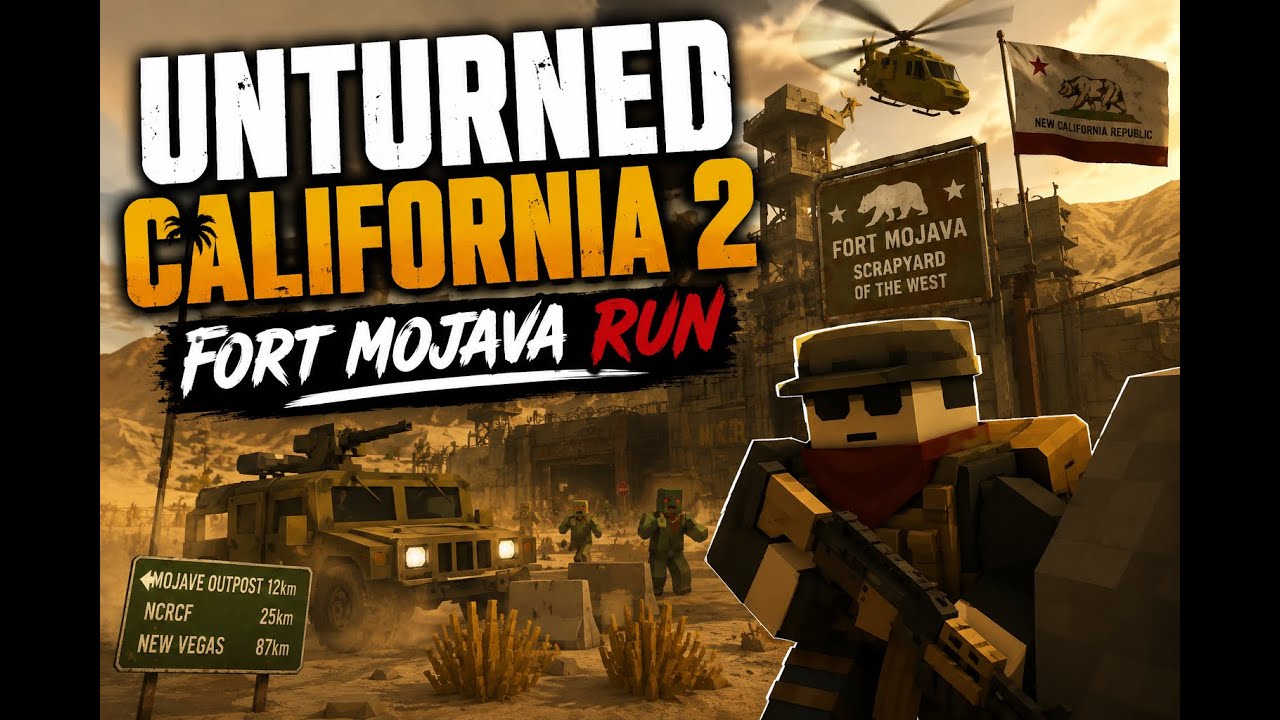 Unturned California 2  | Fort Mojava Run