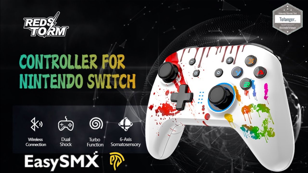 EasySMX REDSTORM Nintendo Switch Gamepad - Контроллер EasySMX ESM-4108 - Распаковка