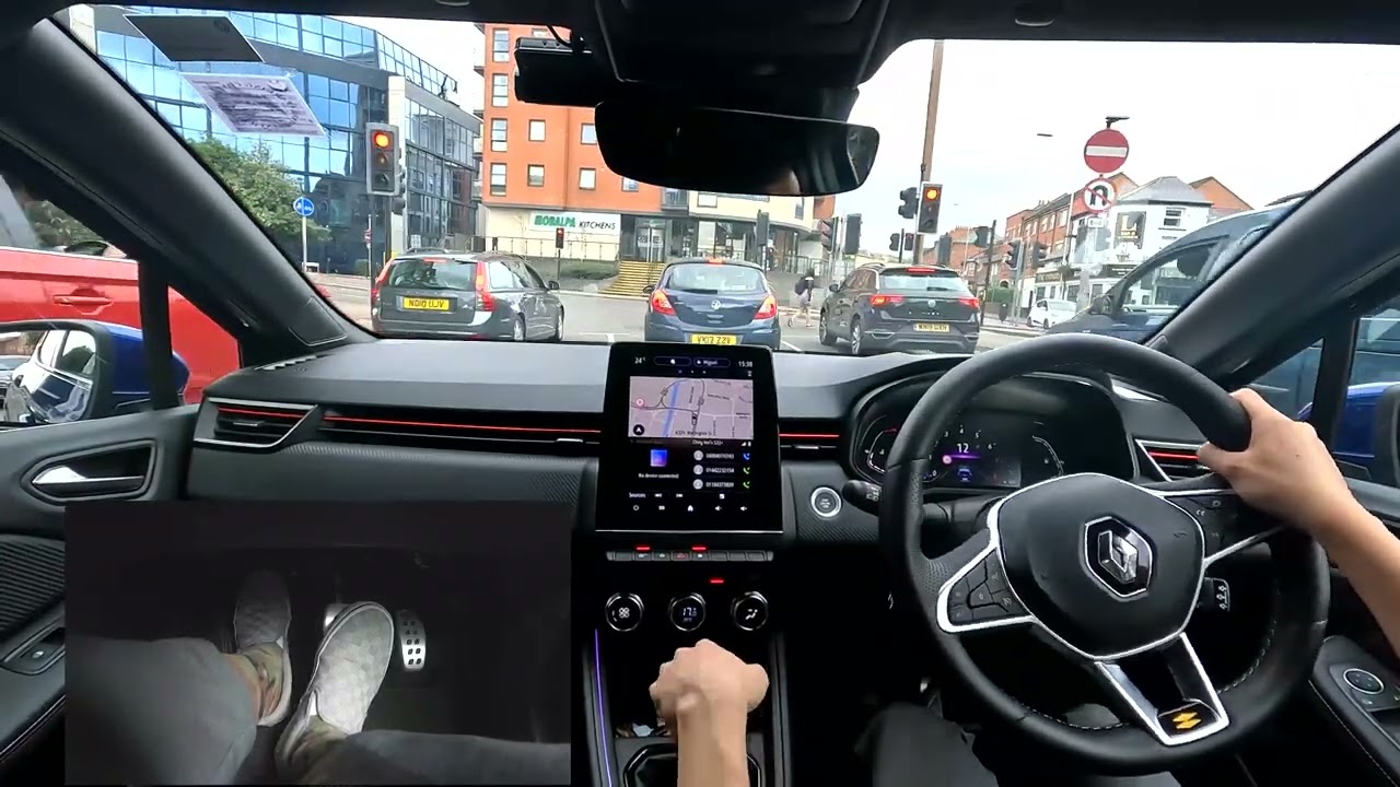 [#3 - UK Road Driving] Renault Clio TCe 90 RS Line 2022 Reading City Drive, Manual Transmission