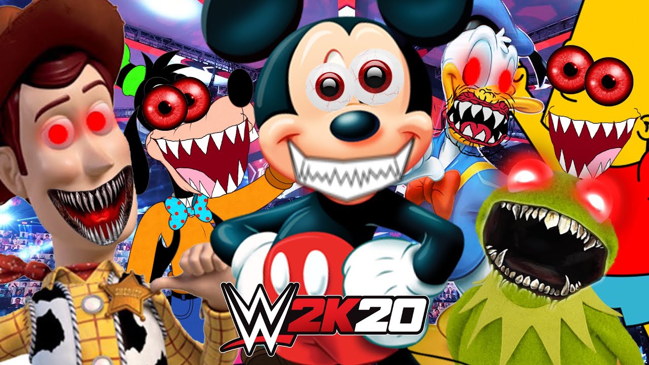 DISNEY EXE ELIMINATION CHAMBER | WWE 2K20 Gameplay