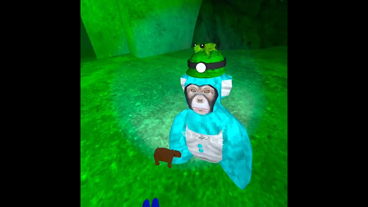 Playing big scary with my friend nick