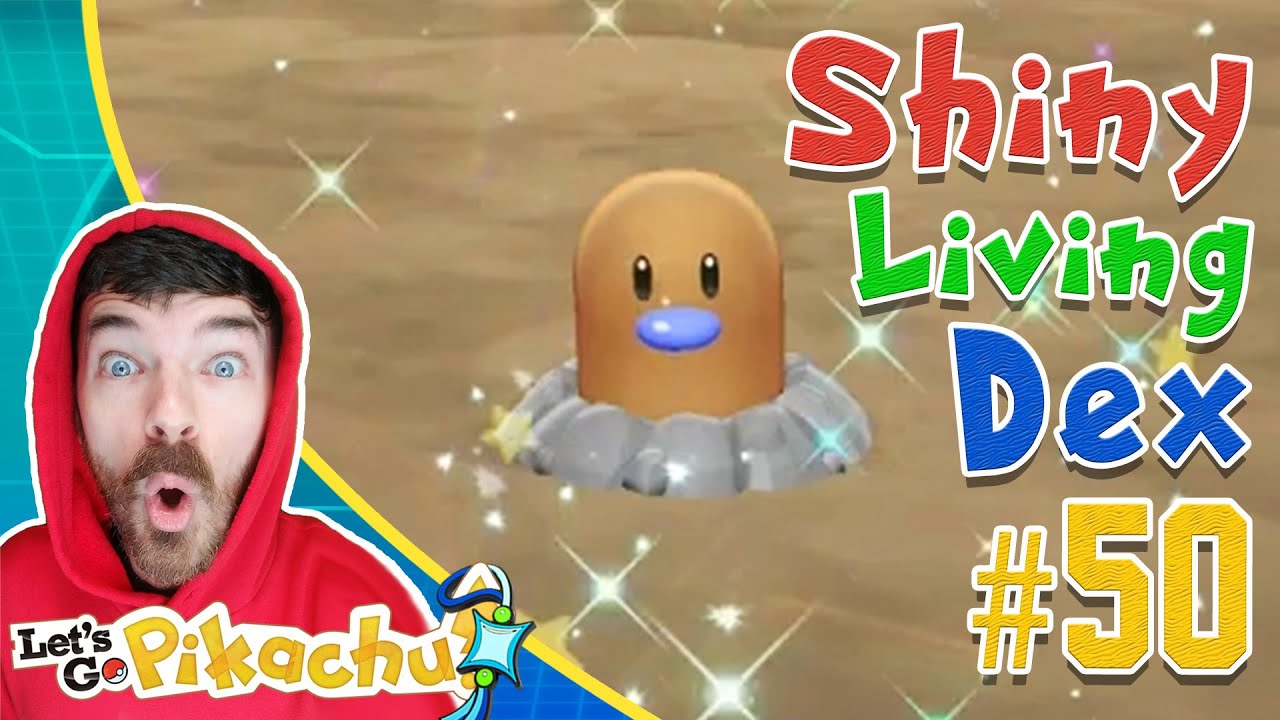 SHINY DIGLETT IN DIGLETT CAVE! Pokemon Let's GO Pikachu Extreme Shiny Living Dex #50