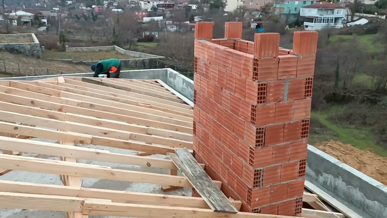 gizlidere çatı, çatı nasıl yapılır, çatı yapımı, kereste ile çatı karkasının yapımı