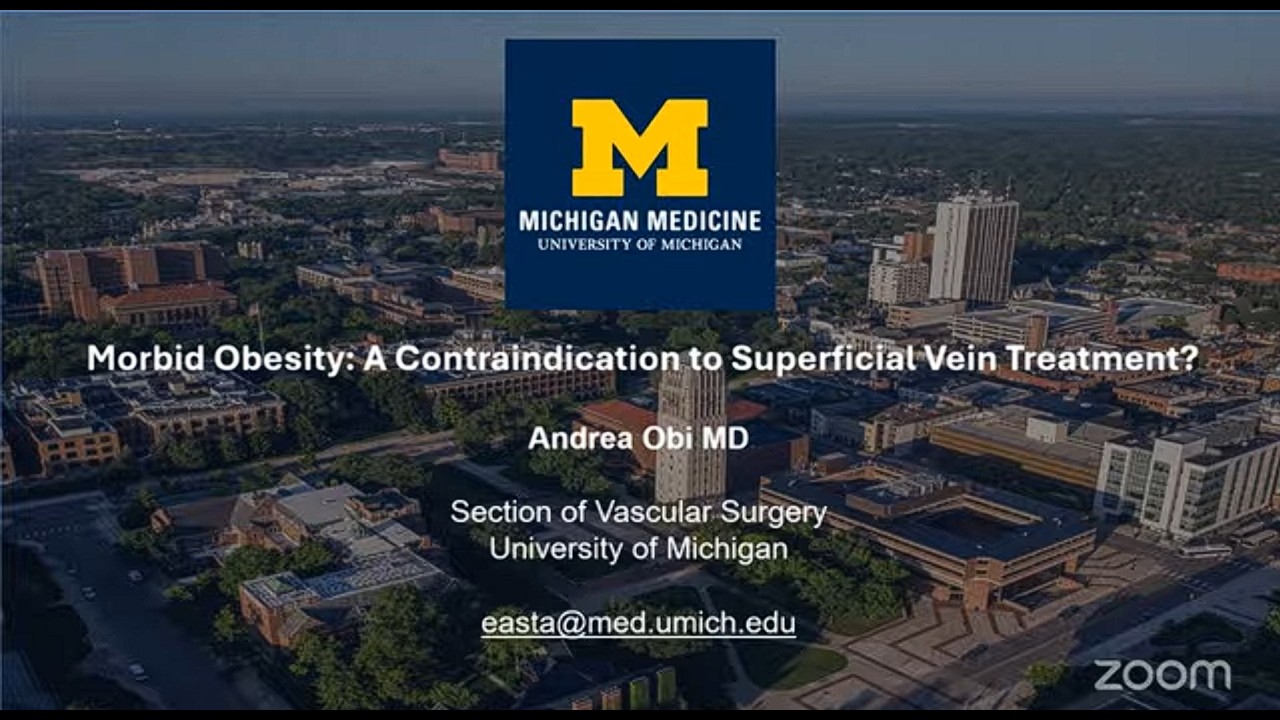 Morbid Obesity: A Contraindication to Superficial Vein Treatment?