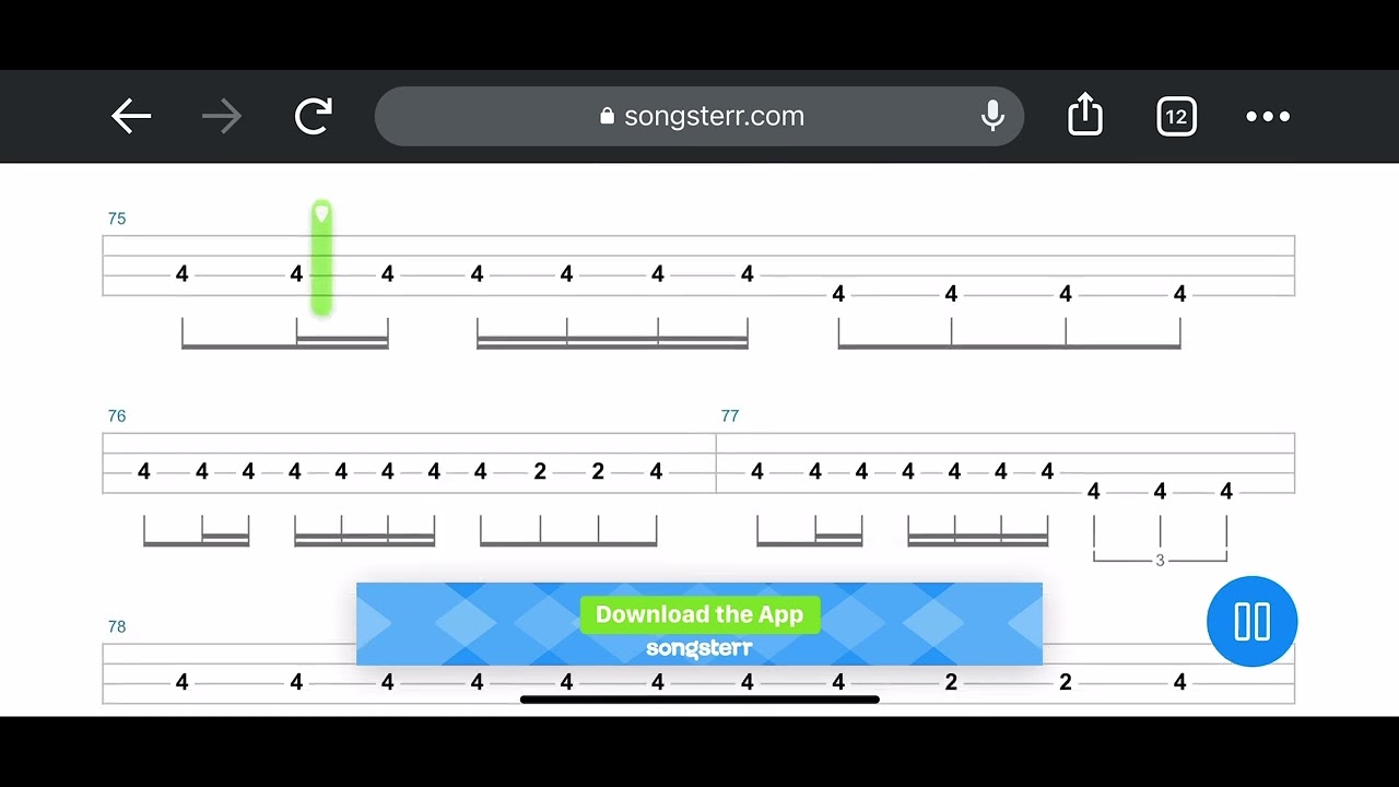 Metallica - motorbreath (bass tab)