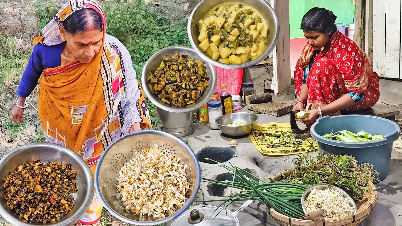 Maa Sojne Ful Kuriyeche,Barir Onek Rokom Sobji Tola Hoyeche,Bori Sojne Ful Bhaja,Neem Begun,Bora