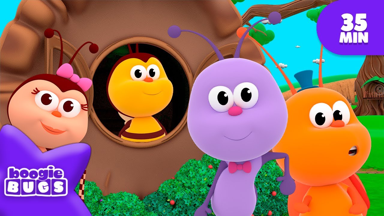 The Vowels 📚 Vowel Song | Learn and Play | Boogie Bugs | Kids Song Compilation 🌈 For Kids
