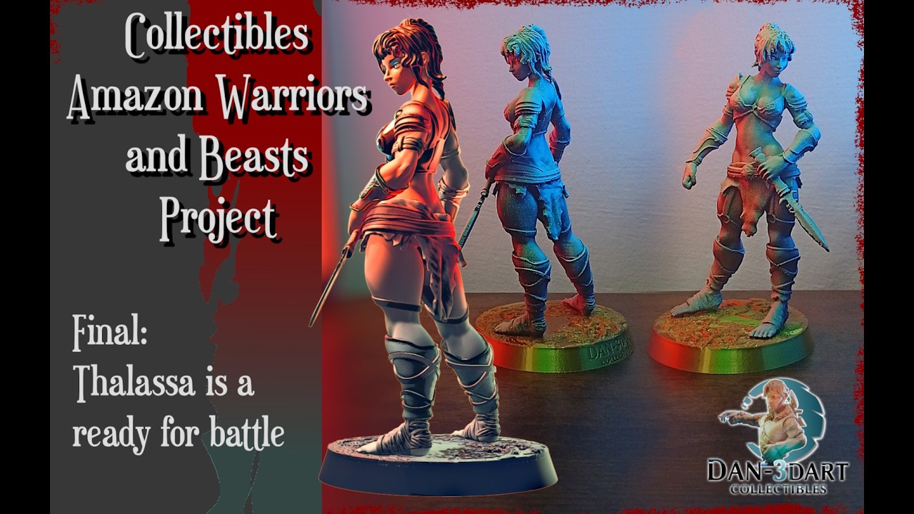 Collectibles Amazon Warriors and Beasts Project Final: Thalassa is a ready for battle