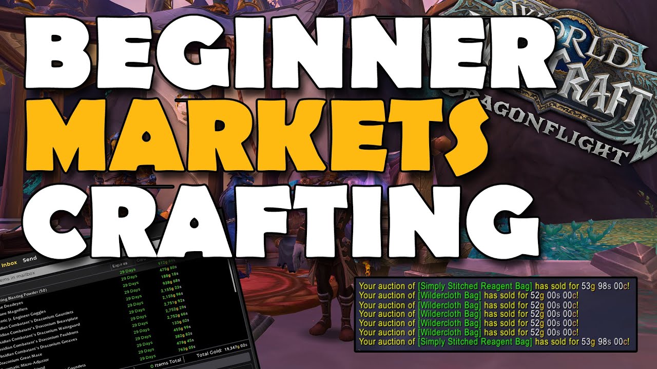 Best Beginner Markets to Make Profit Crafting Professions Dragonflight WoW