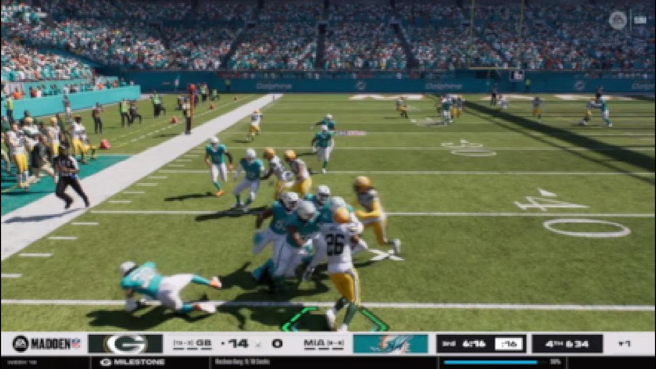 FMadden 26 GreenBay Packers vs Miami  Dolphin