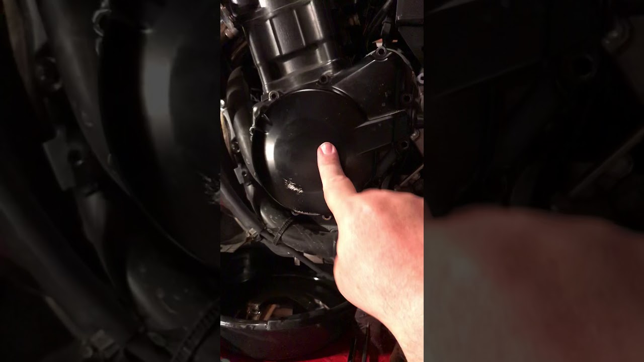 Remove lhs engine cover 2011 Suzuki GSX1250FA