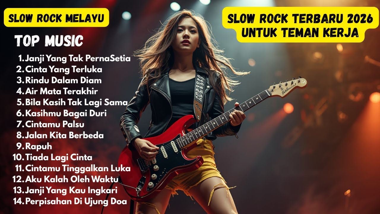 14 SLOW ROCK TERBAIK 🎸TIADALAGI CINTA