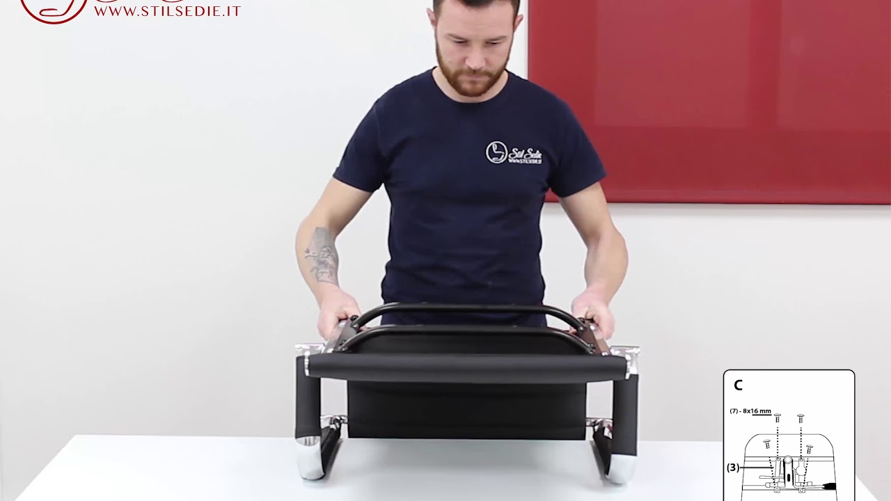 Oslo guida al montaggio della poltrona da ufficio di Stil Sedie Chair Assembly Guide