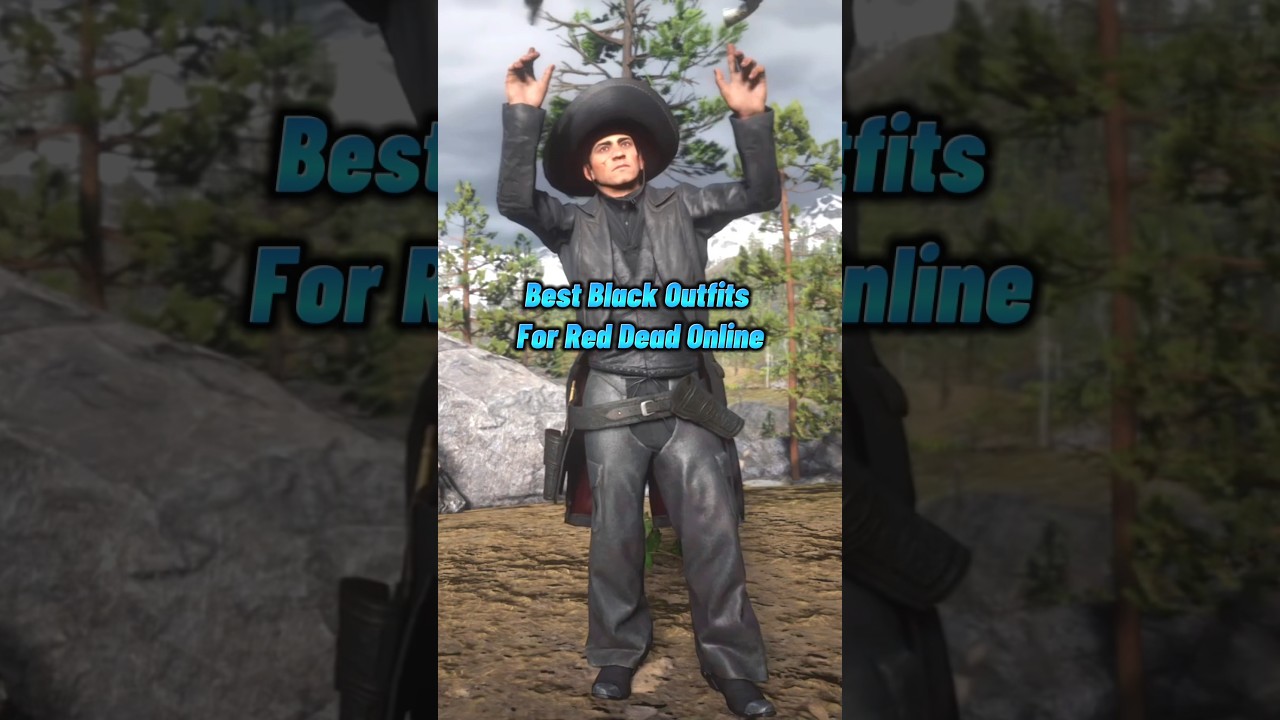 Best All Black Outfits 🤠 Red Dead Online #rdr2 #rdro #outfits #arthurmorgan