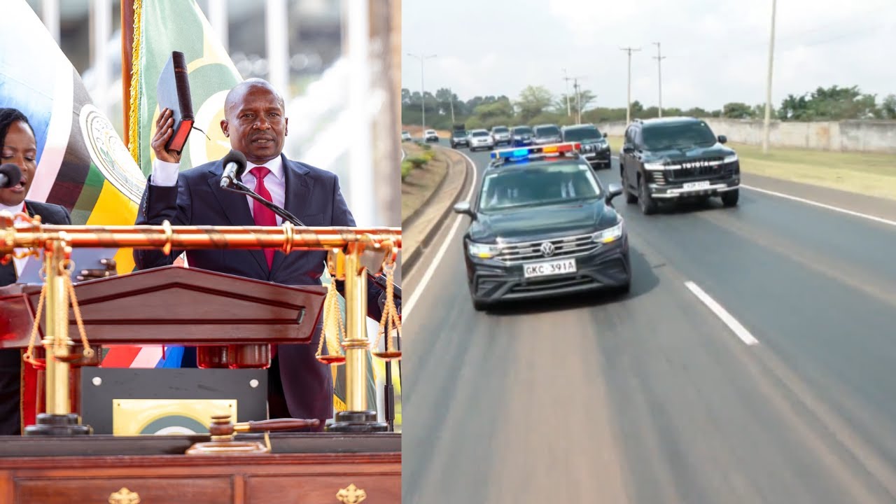 POWER!! See how Deputy President Kindiki's motorcade made its way to KICC for his swearing-in!!