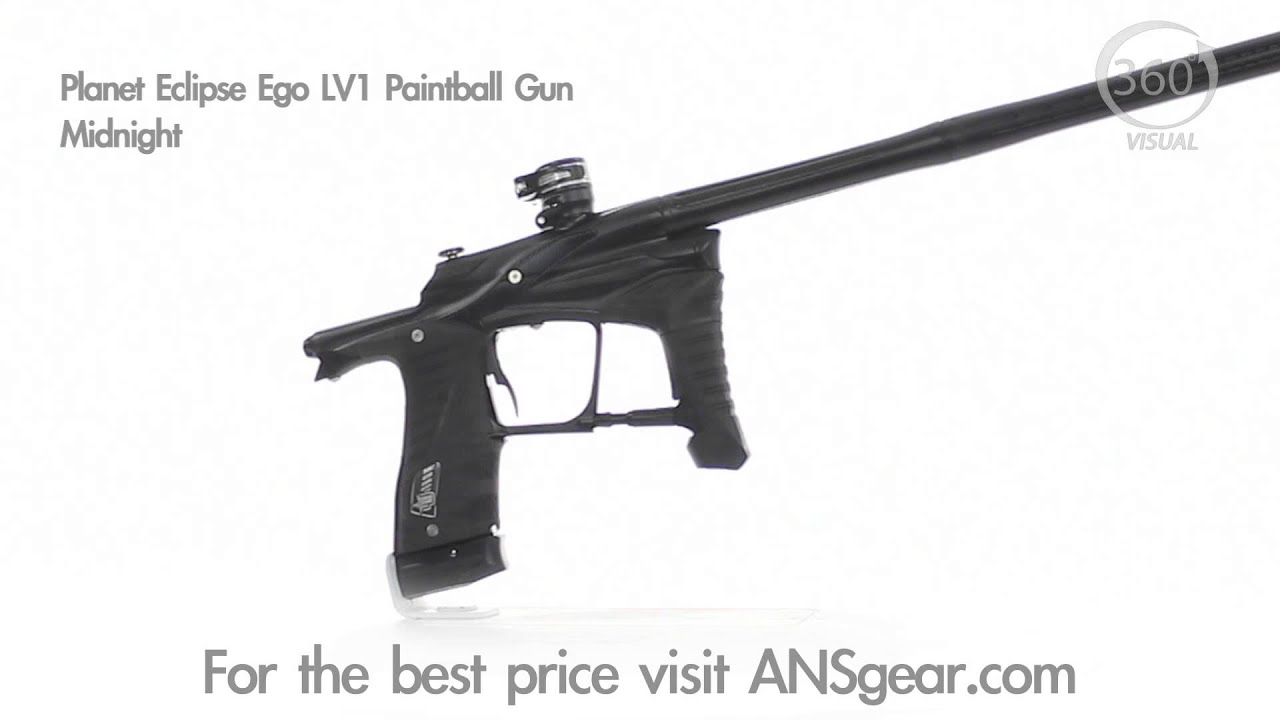 Planet Eclipse Ego LV1 Paintball Gun - Midnight - Visual 360
