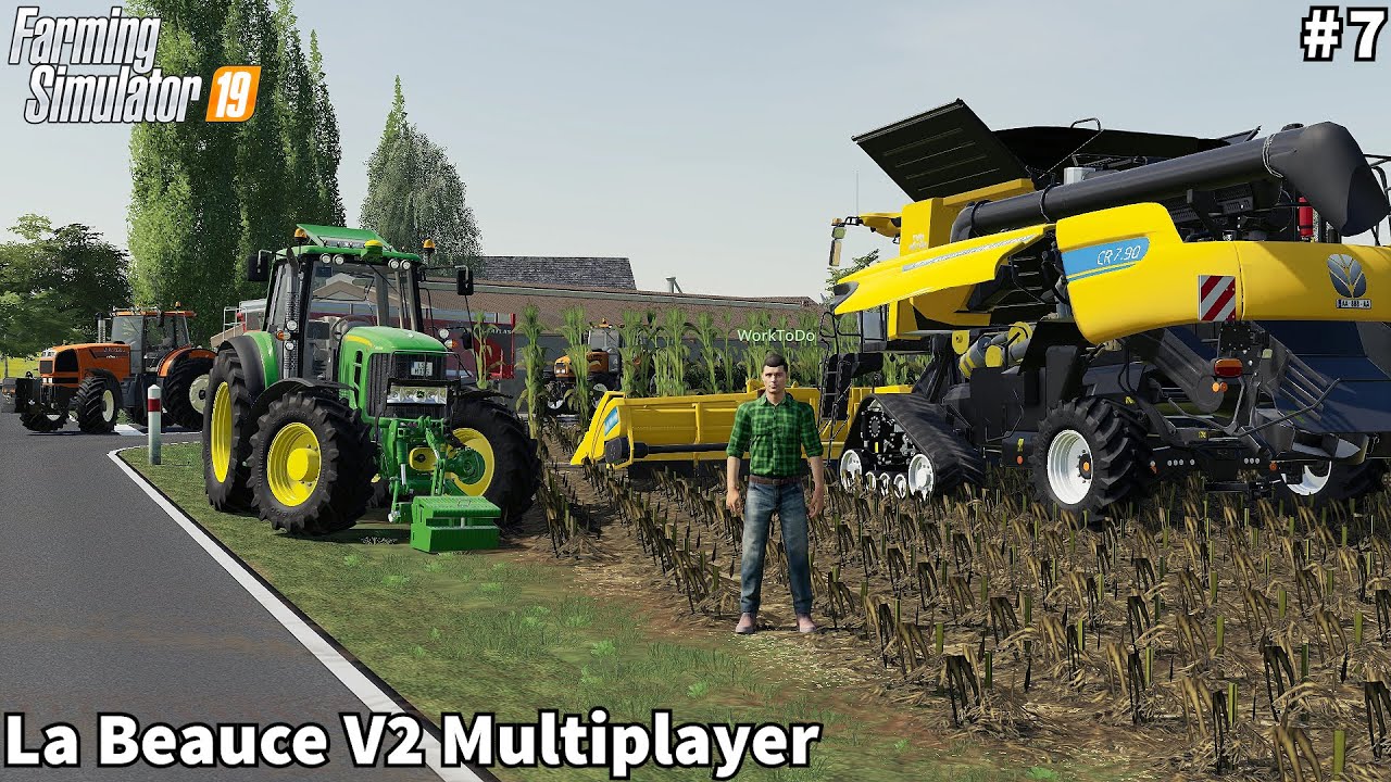Selling Cavles & Eggs, Corn Harvesting, Sugar Beet Planting │La Beauce│Multiplayer│FS 19│Timelapse#7