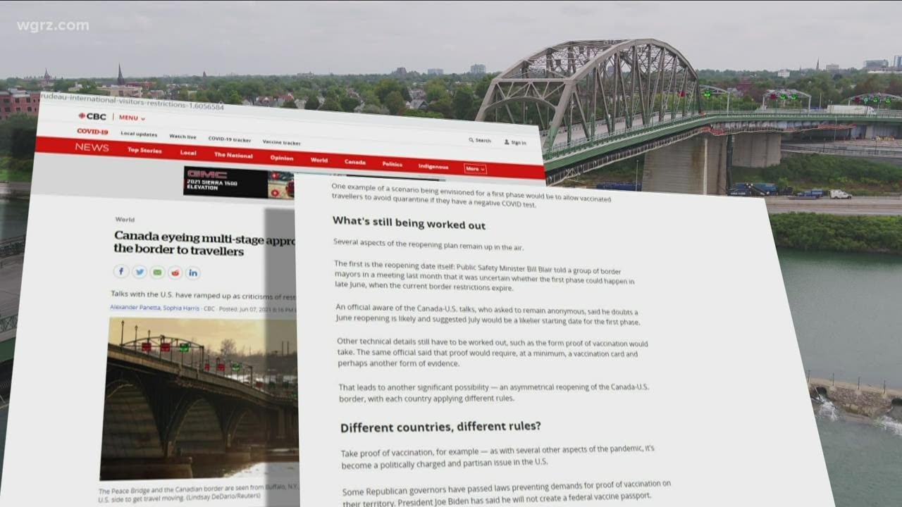 U.S. Canadian border reopening update