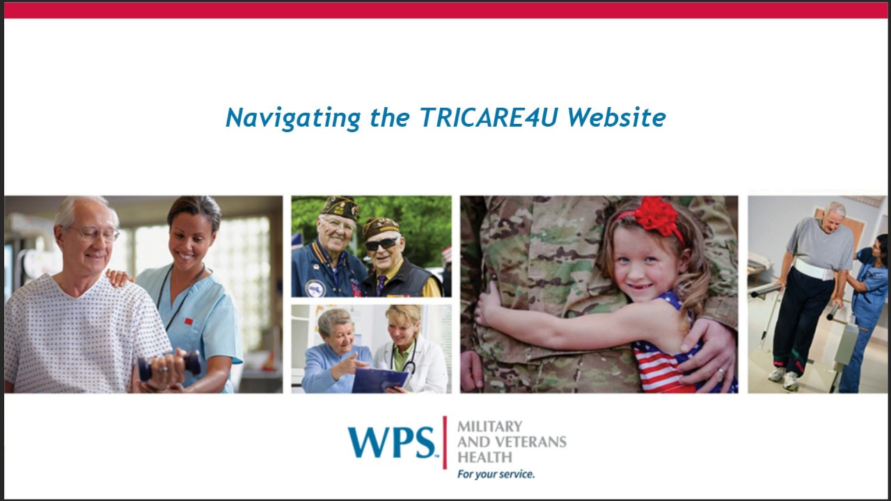 Navigating the TRICARE4u Website Beneficiary Portal