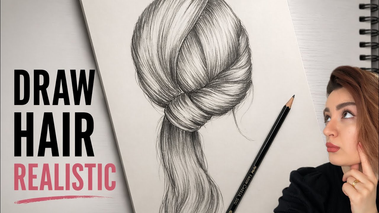 Draw Hair Easily| drawing hair step by step