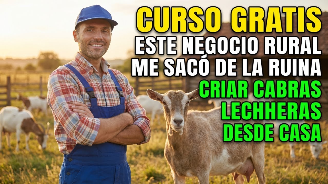 curso gratiz Este Negocio Rural Me Sacó de la Ruina_ Criar cabras lecheras Desde Casa.