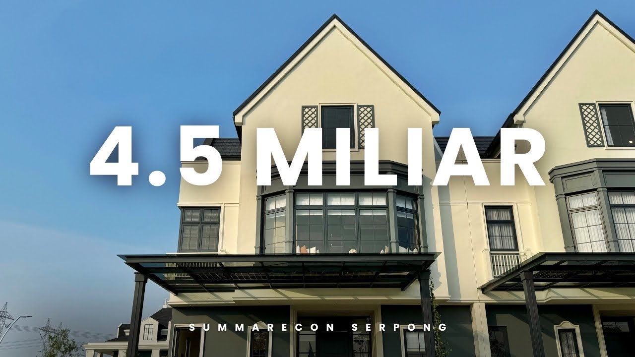 LOUISE Summarecon Serpong 10x15 Rumah American Classic 3 lantai gading serpong