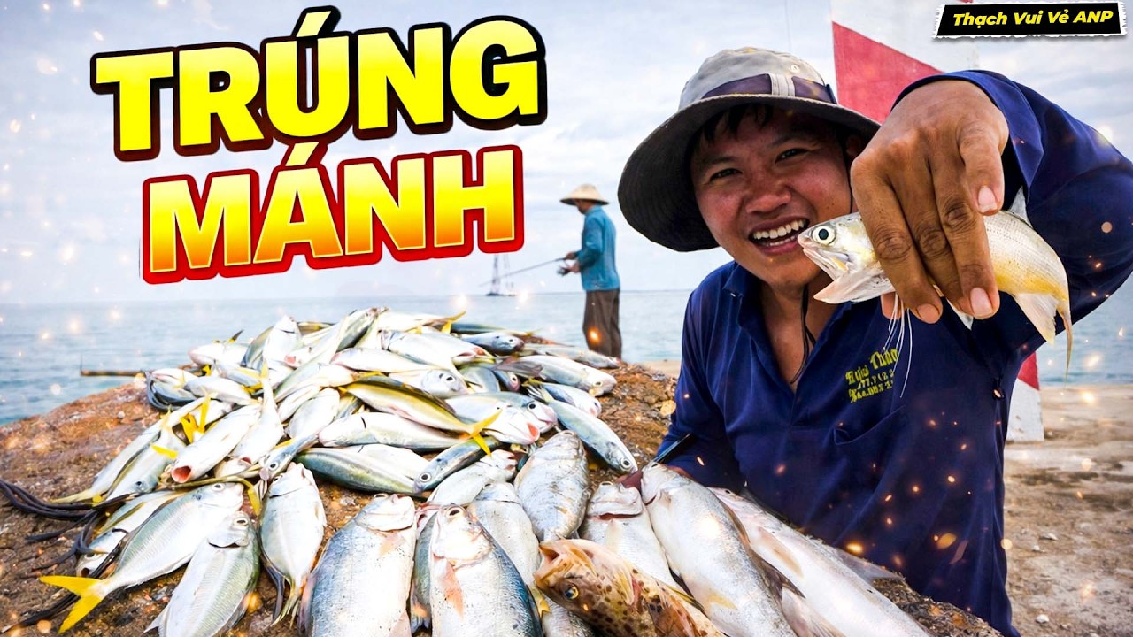 Đầu Năm Đi Câu Trúng Mánh Mẻ Cá Chét Kéo Mỏi Tay - Thạch Vui Vẻ ANP